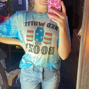 red white & boozy patriotic tee